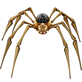 Эксклюзивные настольные часы "Arachnophobia" Gold